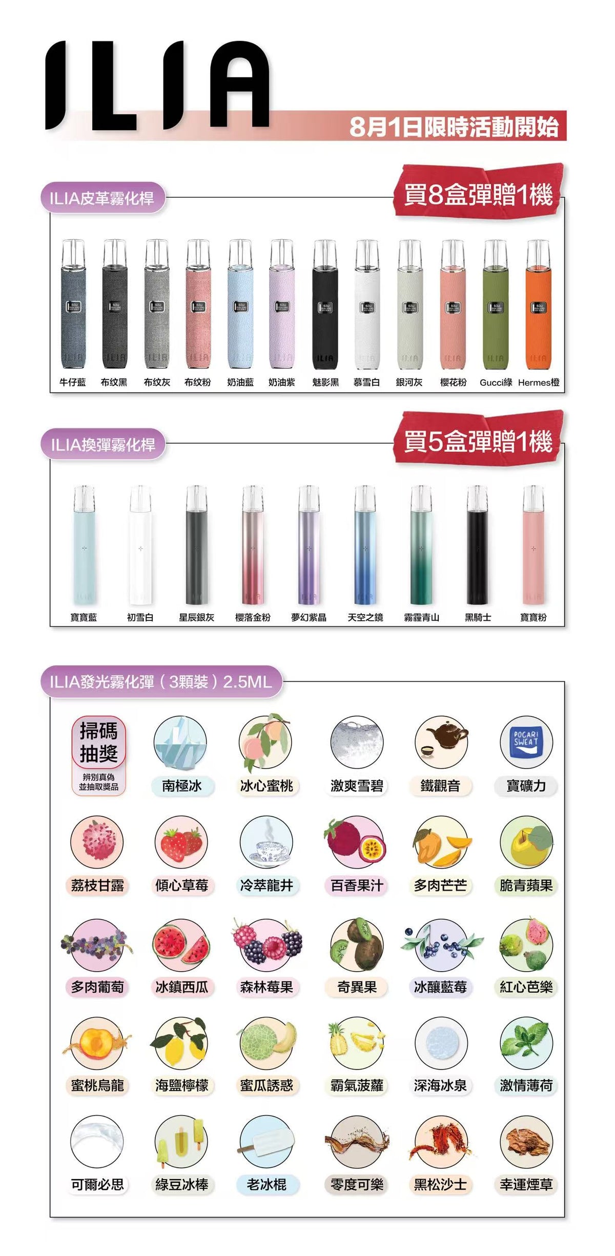 【限時活動】ILIA哩亞系列  一代通用糖果&主機
