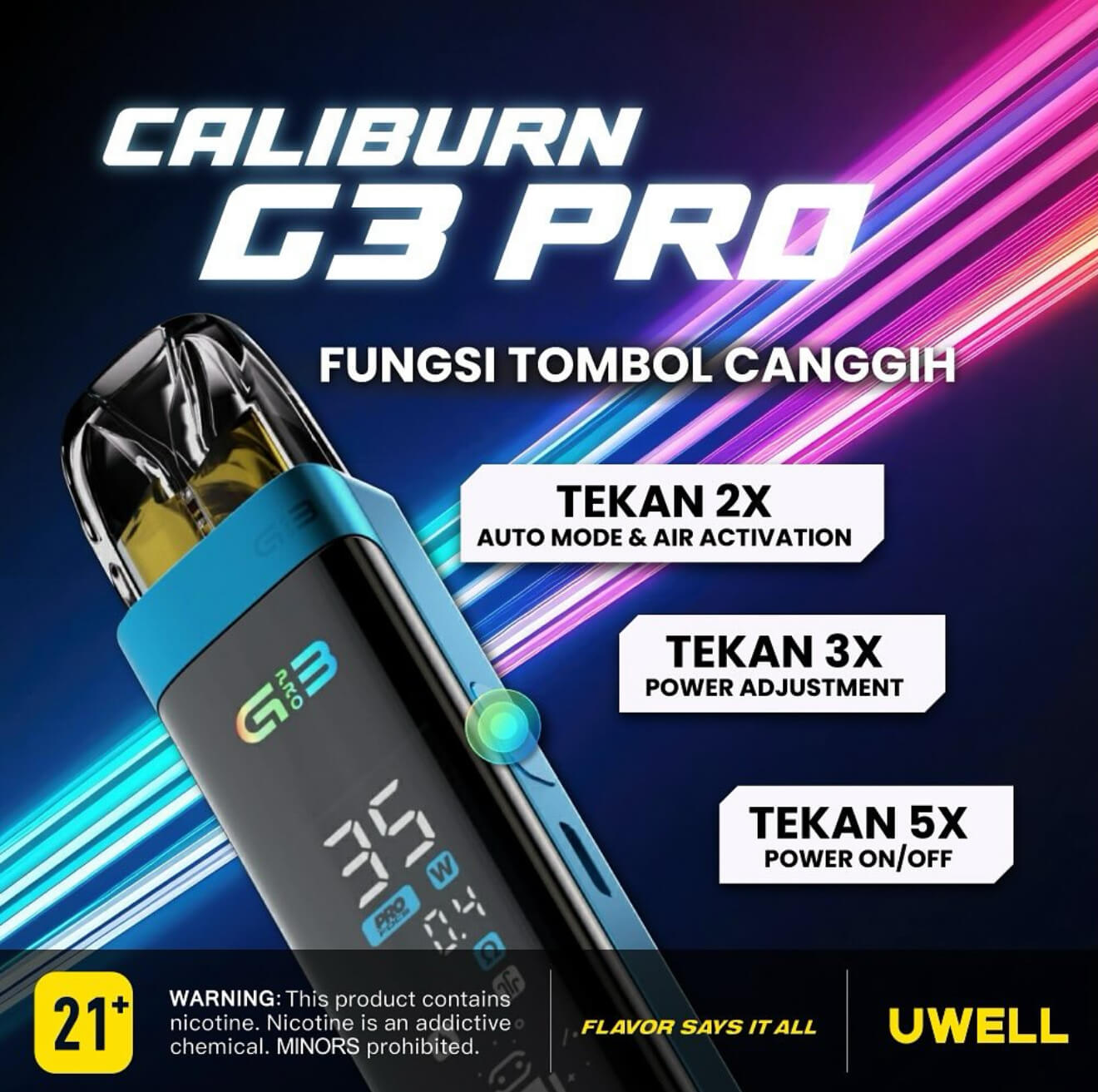 UWELL Caliburn G3 Pro Pod咖哩棒 套裝