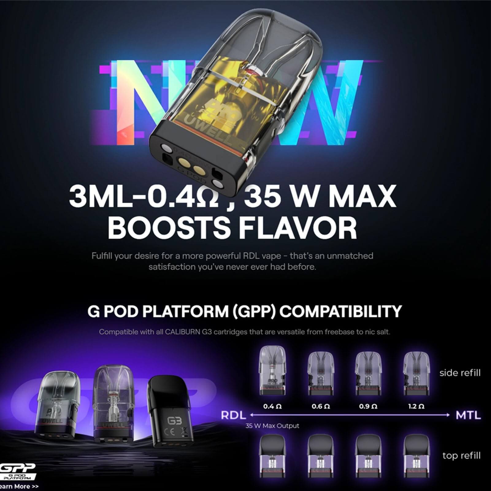 Uwell咖喱G3 G3Pro空倉 3ML