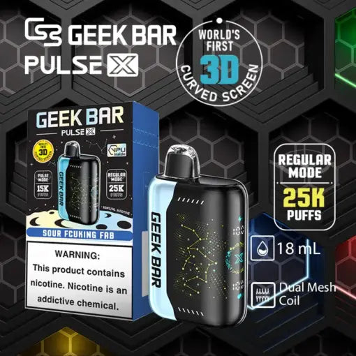 美國爆品GEEK BAR Pulse X 25000口 脈衝一次性電子煙 拋棄式霧化棒
